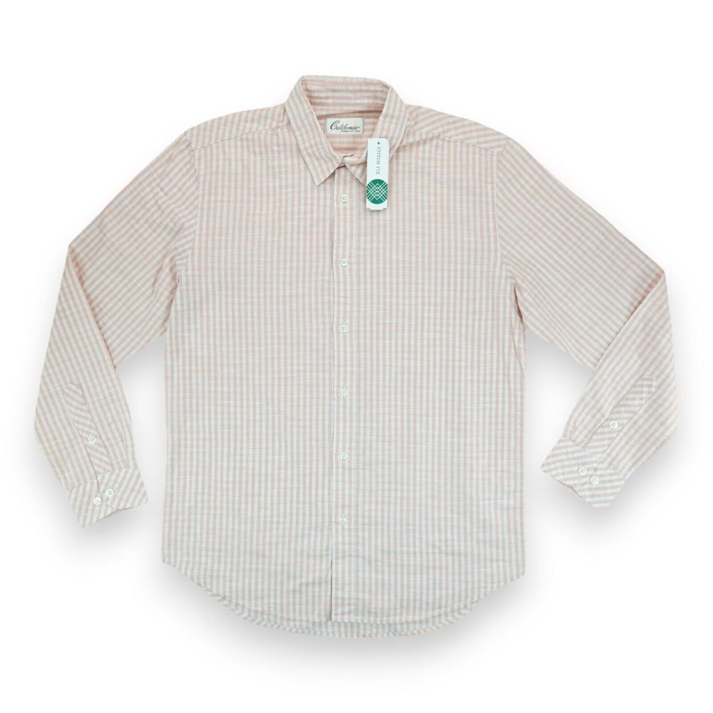 NWT California Shirt Co Men‎ Mingus Oxford Long Sleeve Plaid Button Stitch fix M